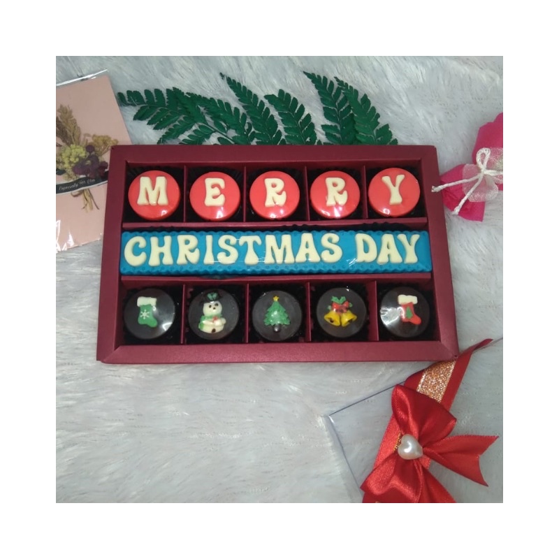 

Hampers coklat karakter Merry Christmas Hari Natal
