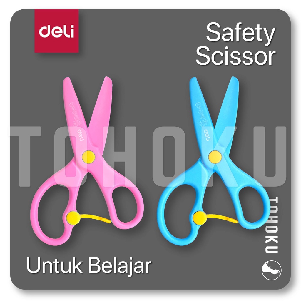 

Gunting Anak Deli - Gunting Safety Plastik Deli Level 1