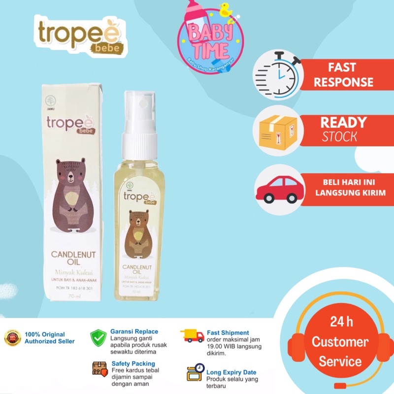 Tropee Bebe - Minyak Kemiri (Candlenut Oil) 100ml