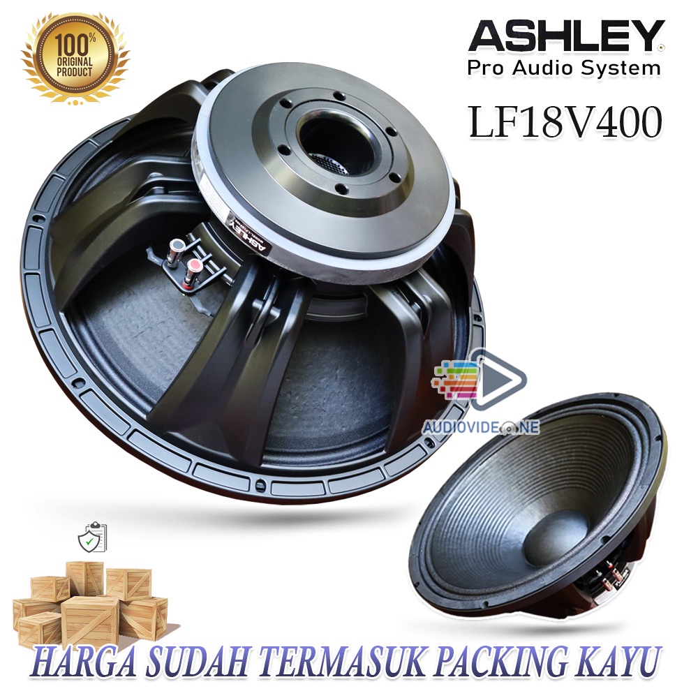 Speaker Ashley LF18V400 Spul 4 In Komponen Spiker 18 Inch Original Free Packing Kayu