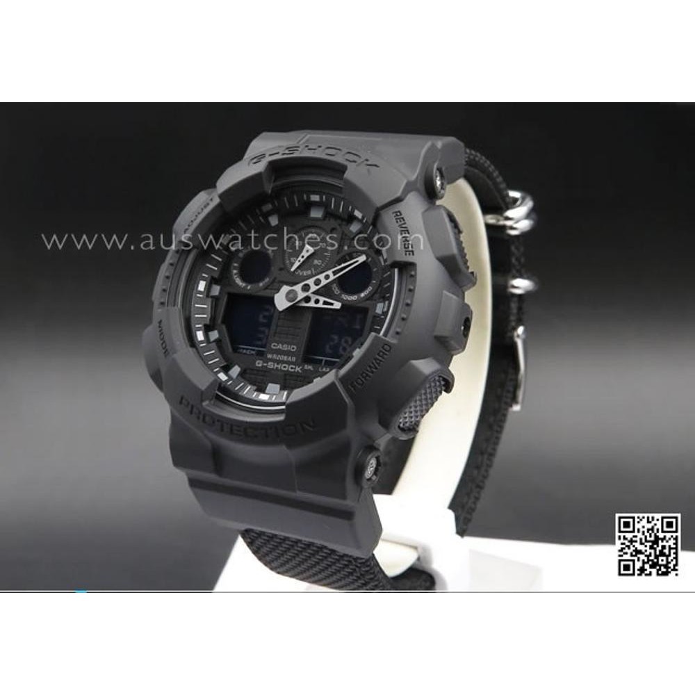 Jam Tangan Casio G Shock Original Pria GA 100BBN 1A