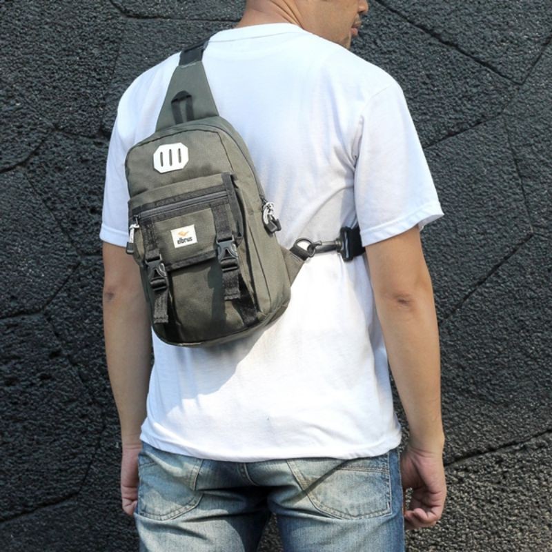 Original - Termurah Tas Waistbag Pria Salempang Army Slempang Simple