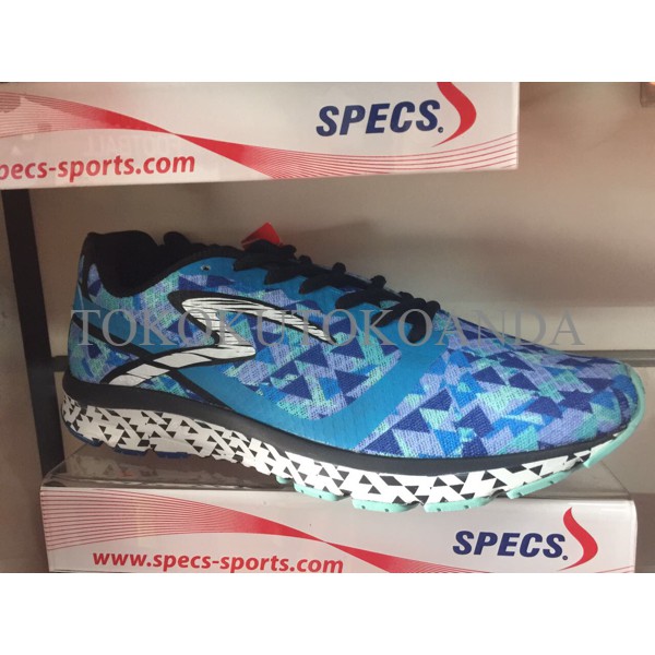 Sepatu running specs Flow petrol blue/pigeon blue original new 2017