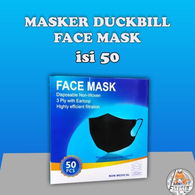 Bintang Makmur Masker Duckbill 3 Ply Hitam KN95 N95 Original Import (1