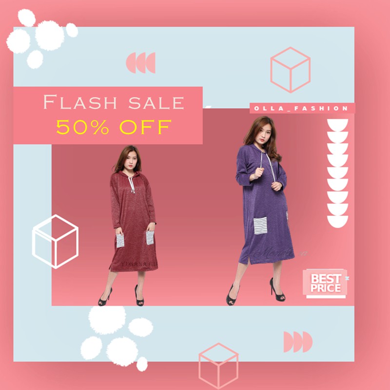 OFF - GABY Baju Tunik Wanita Hoodie XXL Jumbo Cewek Tunik Lengan Panjang Murah Kekinian Terbaru