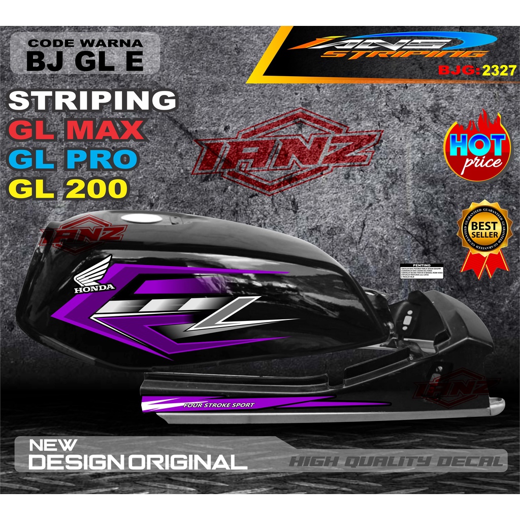 STIKER STRIPING GL PRO TERBARU / STIKER MOTOR GL TERMURAH / STRIPING MOTOR GL 100 / STIKER MOTOR