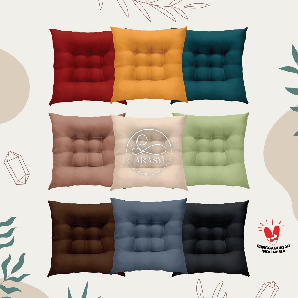 Bantal Duduk Kursi 40 x 40 Silicon Empuk Tebal 7 cm