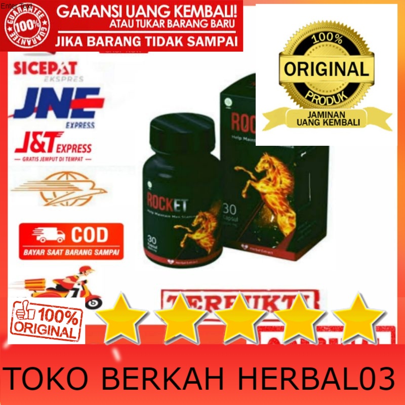 100% ASLI Roket Herbal Obat Herbal Kuat Stamina pria Tahan Lebih Lama