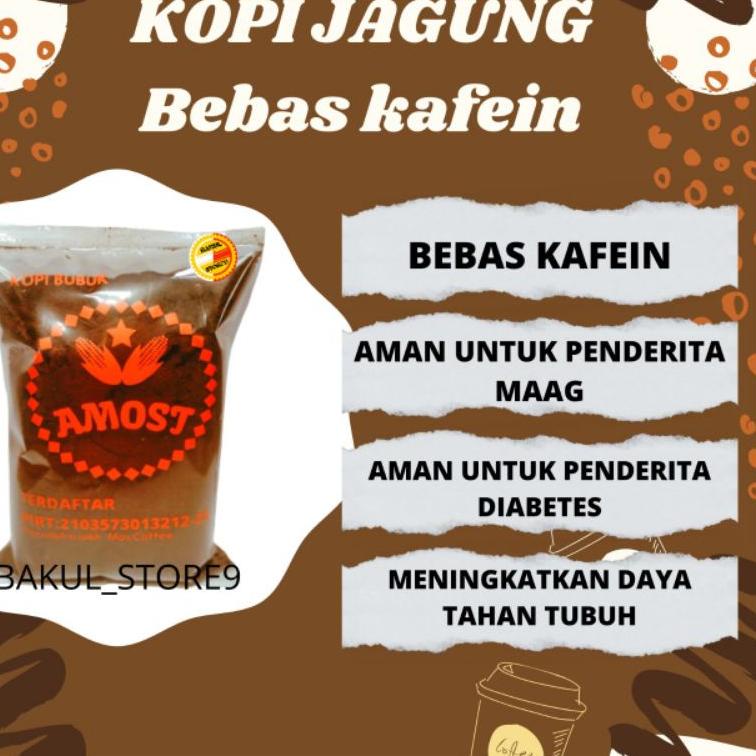 

[A-OAR ☛] Kopi Bubuk Cap Amost Kopi Jagung Murni Bebas Kafein Aman Untuk Maag Diabetes Darah Tinggi 250Gr-super keren