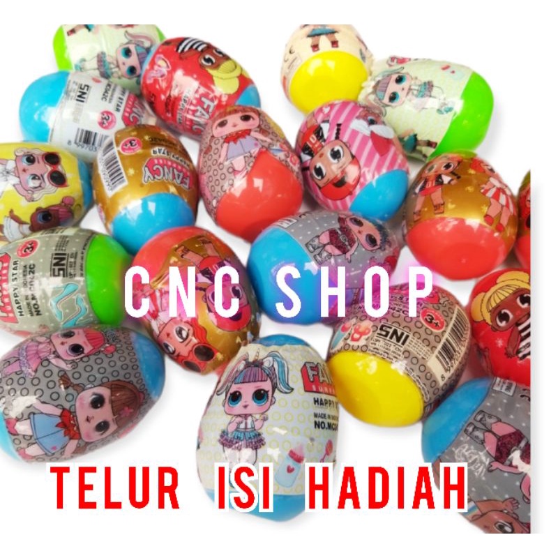 Mainan Telur isi Hadiah / Surprise Egg Telor Football Warna Warni Murah Lucu