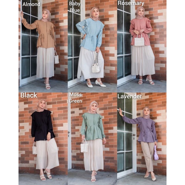 KAMILA WARDROBE MOZA BLOUSE / ATASAN WANITA / BLOUSE WANITA