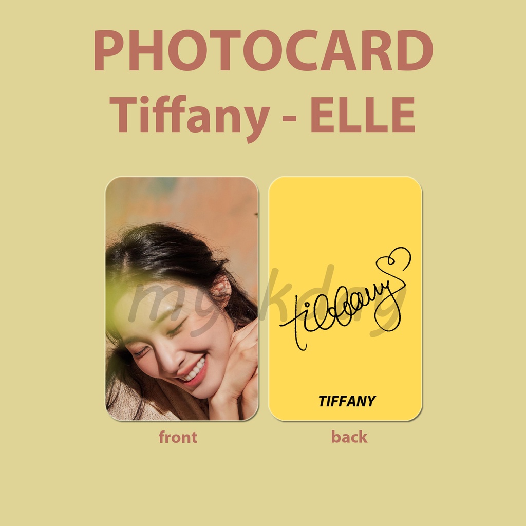 PC-1017, Unofficial Photocard Tiffany Young SNSD Girls' Generation ELLE 2 sisi