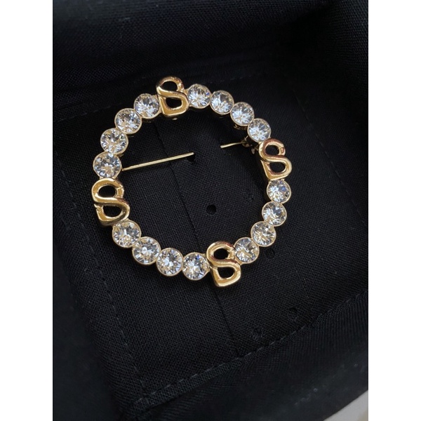 buttonscarves - Anna round brooch gold