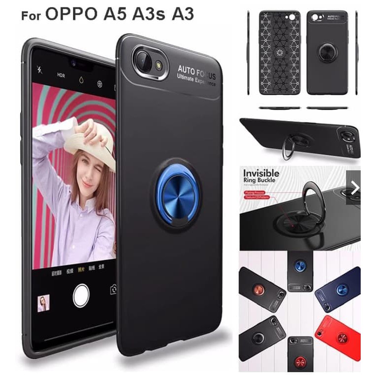 CASE SOFTCASE CASING TPU CASE AUTOFOCUS INVISIBLE IRING OPPO A3S SOFTCASE CASING TPU