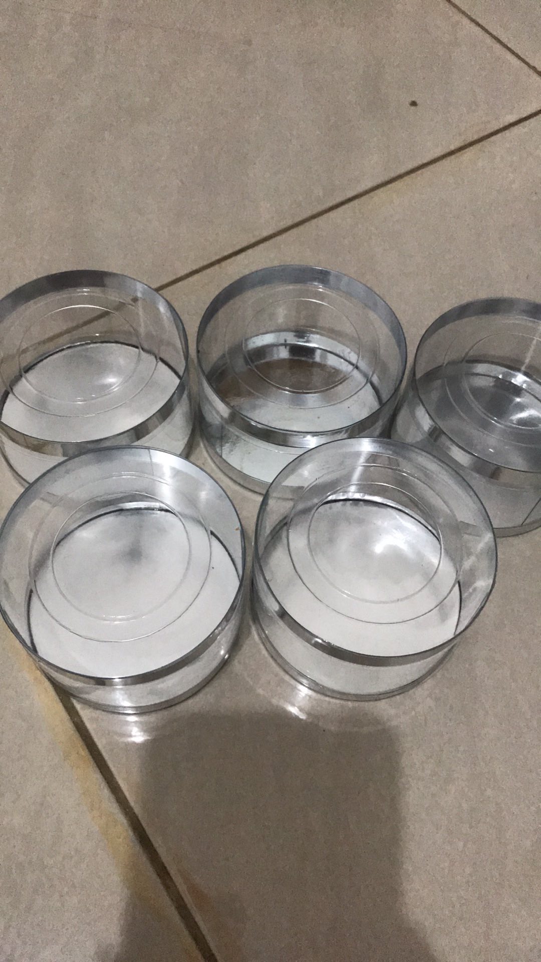 Tabung Mika Plastik Pet - Kaleng - Toples 8x5cm