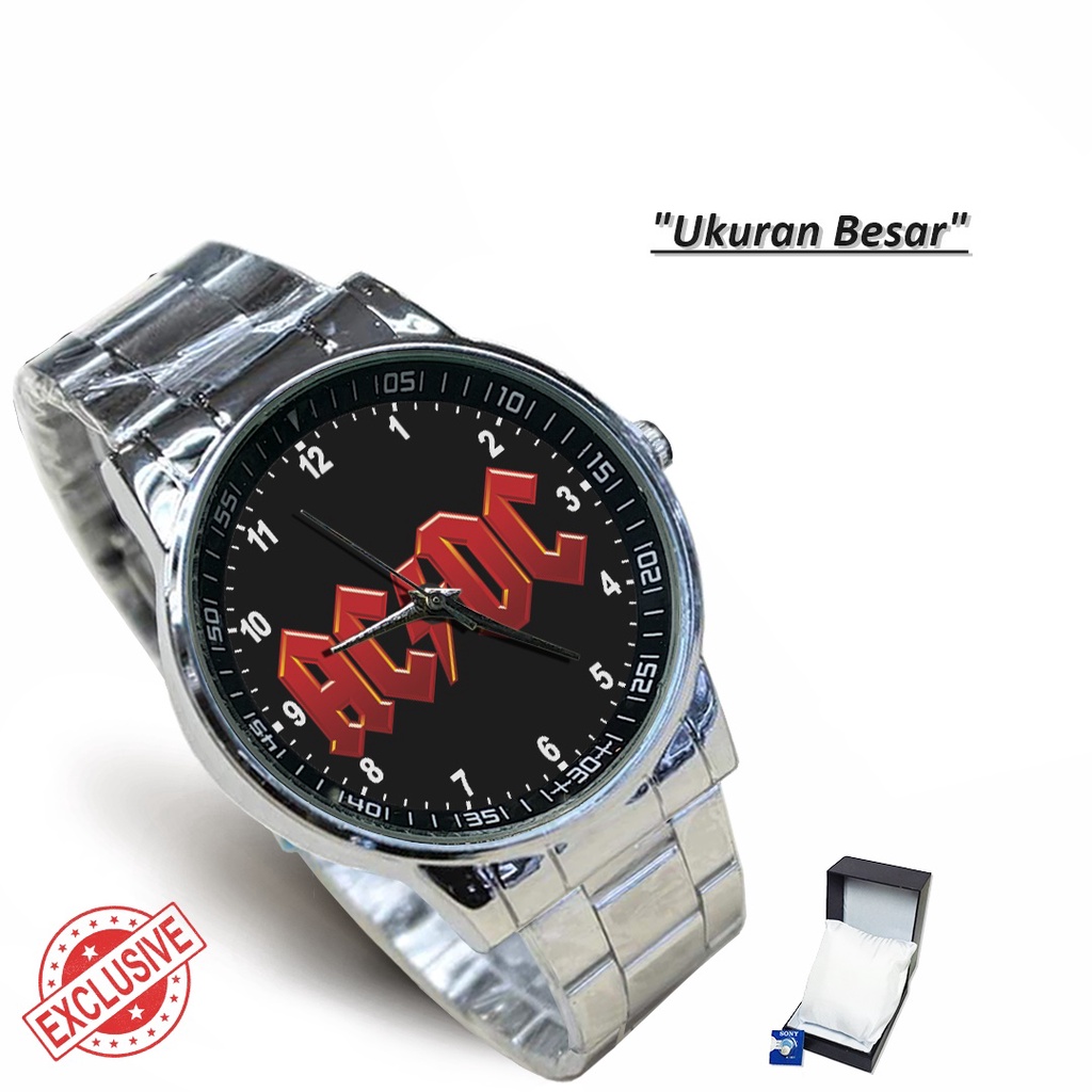 Jam Tangan Rantai Couple ROCK N ROLL AC/DC - 4 (Awesome)