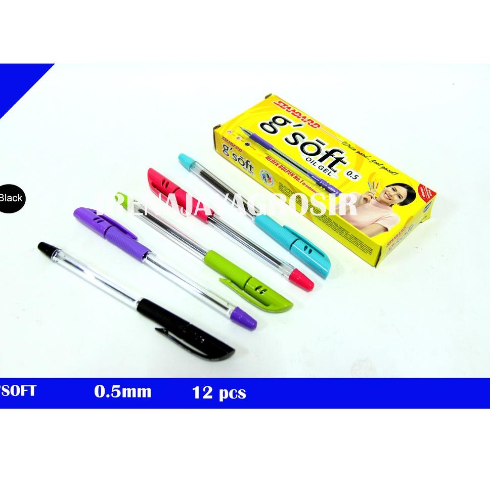 

[PROMO 8HZ43] IRENAJAYAGROSIR - STANDARD PULPEN BOLPEN G SOFT PENA GSOFT 0,5 12 PCS GROSIR MURAH Kirim Langsung