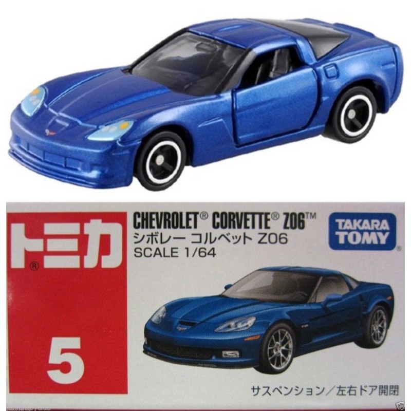 Tomica Reguler No 5 CHEVROLET CORVETTE  Z06 TAKARA TOMY