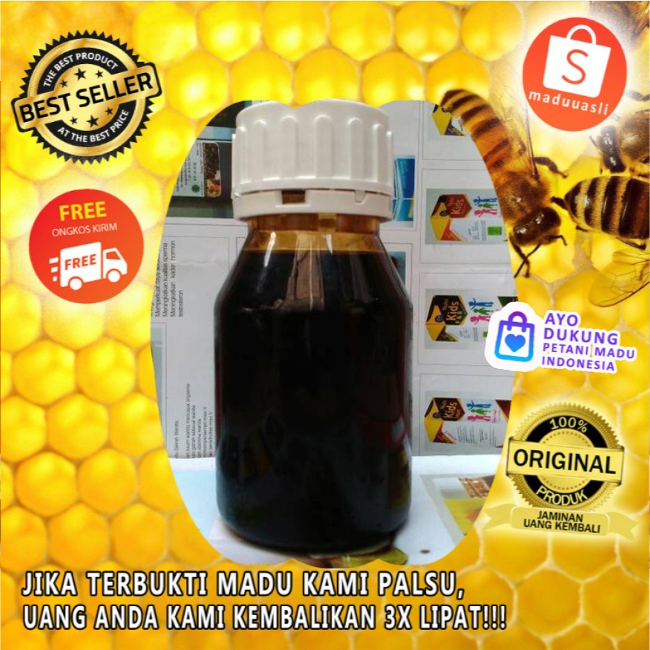 

Madu Hitam Pahit Murni 350 gr -