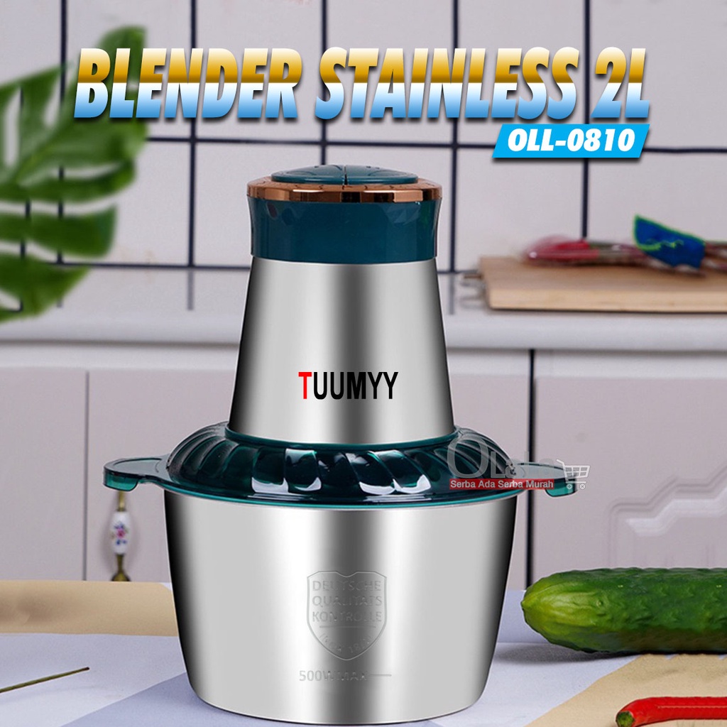 BLENDER GILINGAN STAINLESS MULTIFUNGSI (2L) OLL-0810