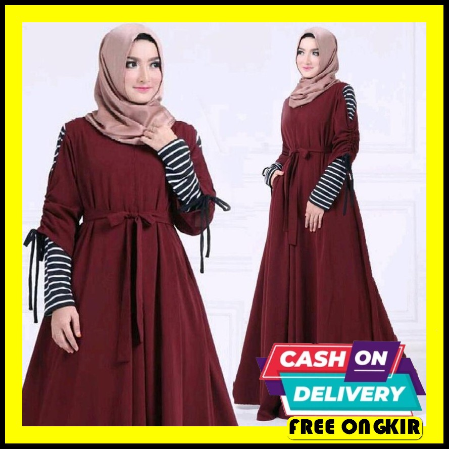 Avrill Dres Overal Baju Pakaian Gamis Busana Dress Bju Auther Syari Ma Baju Gamis Wanita Belleza D