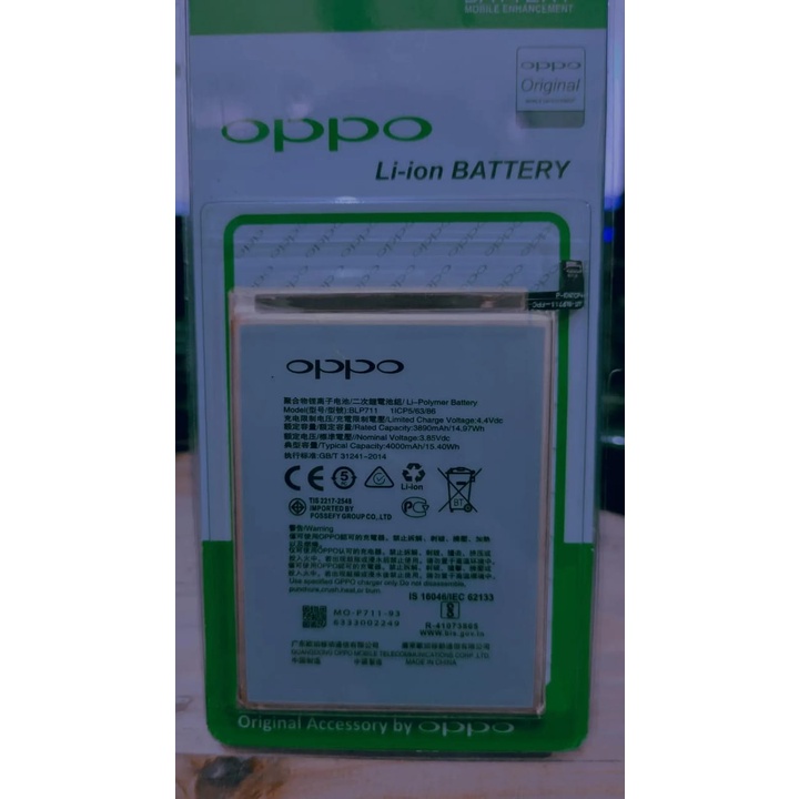 Baterai Batre Oppo A1K BLP-711 Original Batre Oppo 4000 MAH oppo BLP711 Batre A1k