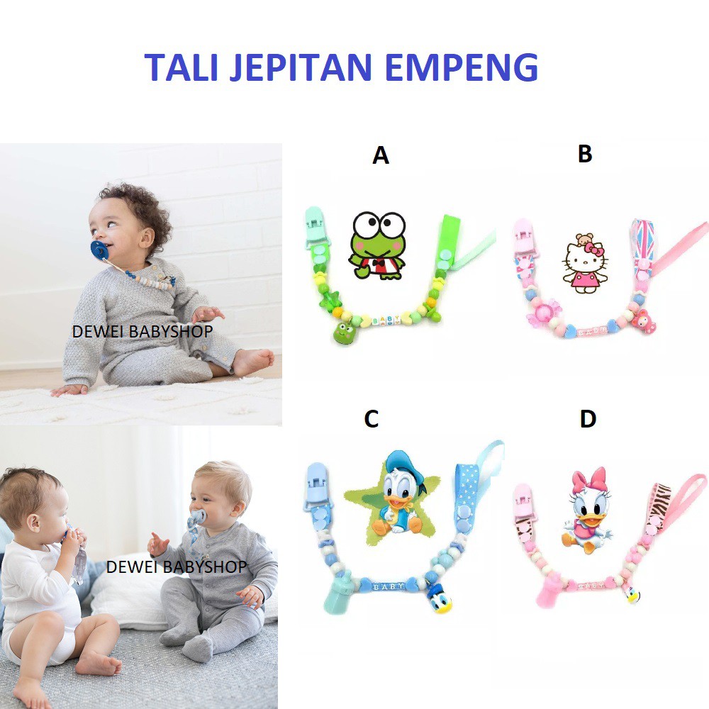 Tali Rantai Gantungan Pengait Empeng Bayi ( Baby Pacifier Chain Clip )