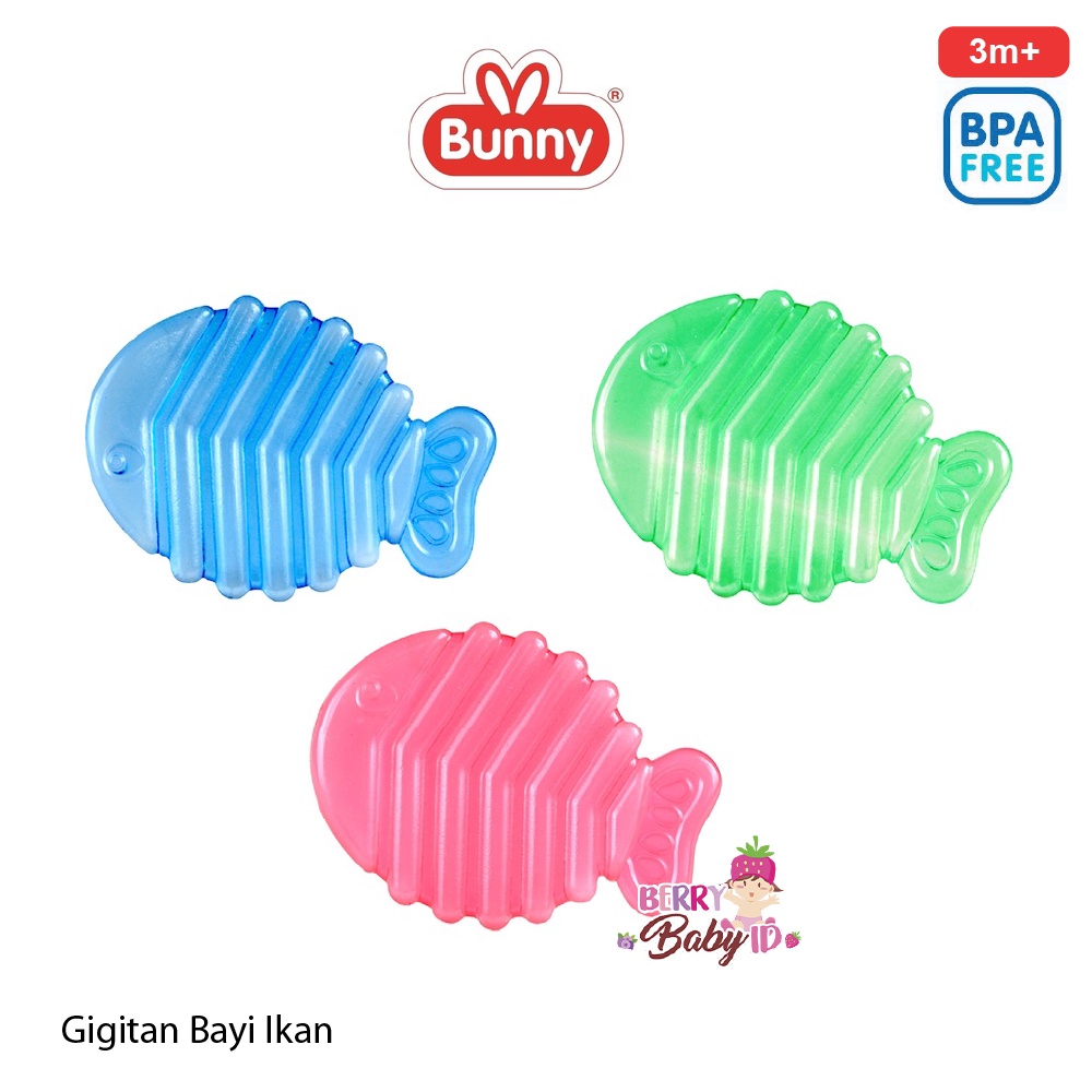 Lusty Bunny Mainan Gigitan Bayi Silikon Water Filled Teether Duck Fish Berry Mart