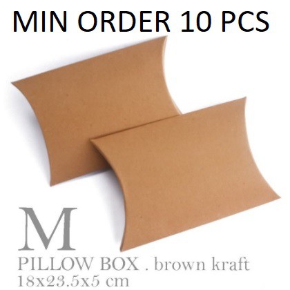 

PB03 M 18x23x5 cm Pillow Box Paper Bag Kotak Hadiah Dus Hijab Pakaian Souvenir