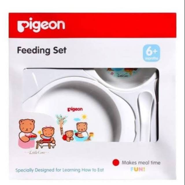 Pigeon feeding set