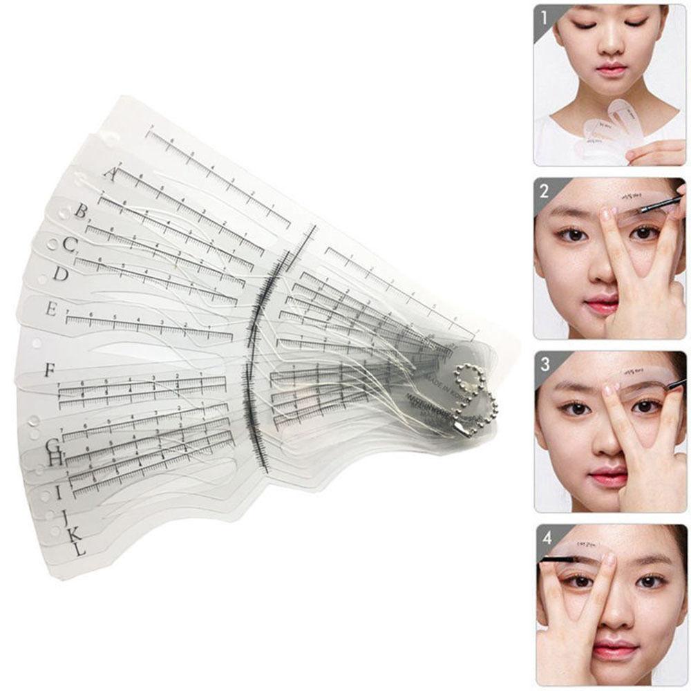 Preva 12Pcs Template Alis Hot Beauty Shaper Perawatan Mata