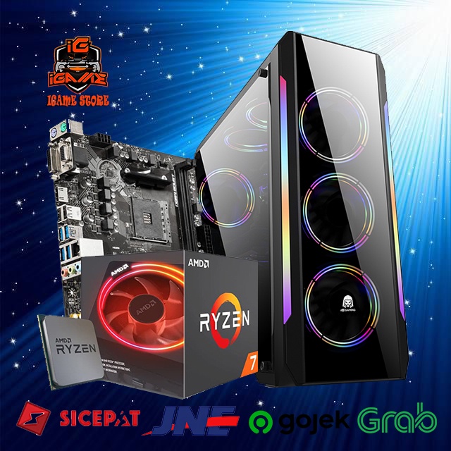 PC Rakitan Gaming Ryzen 7 2700X NAMPOL Editing - Gaming GAN