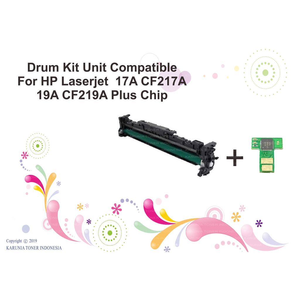 Drum Unit Compatible For Printer HP Laserjet CF217A 17A 19A M102 MFP M130 + Chip