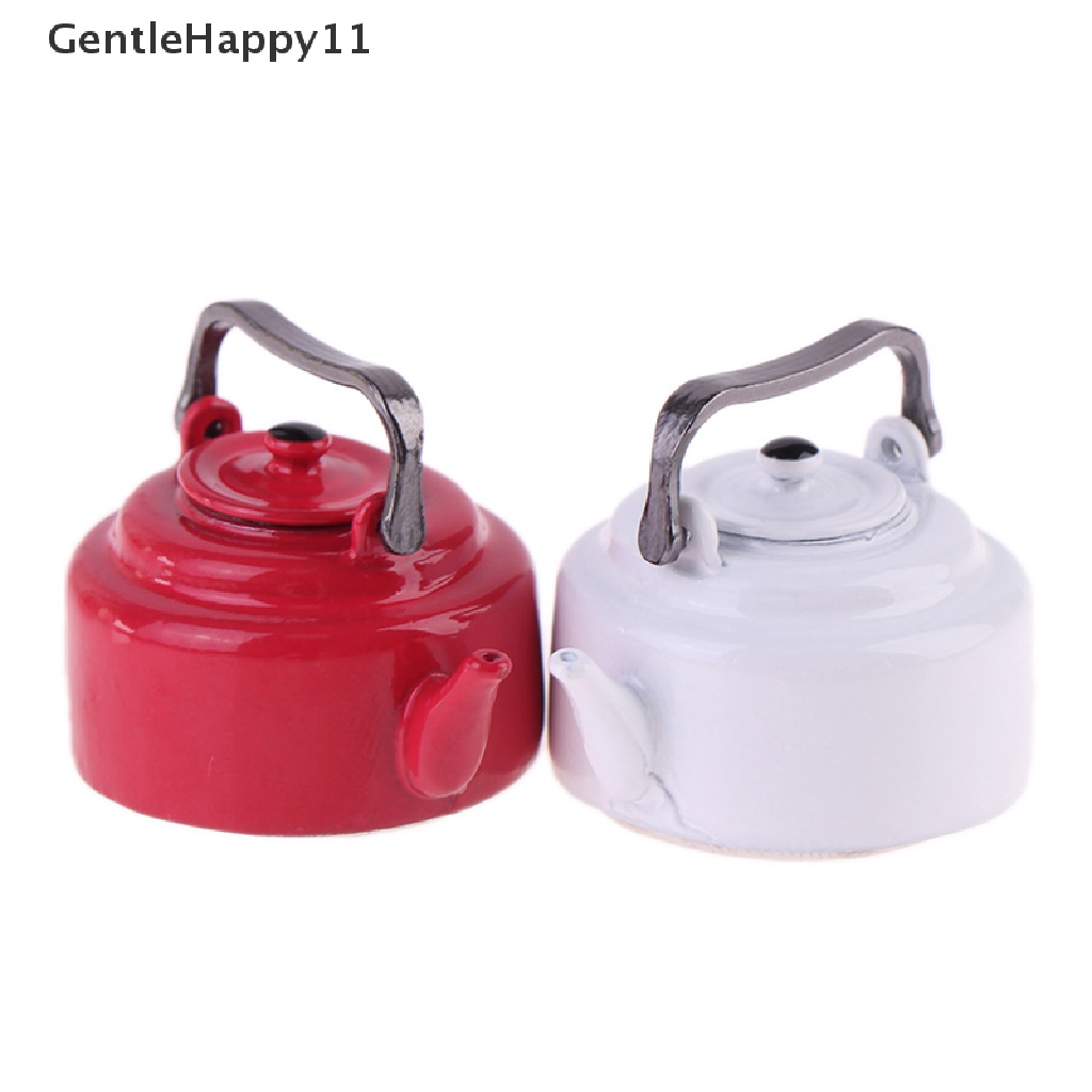 Gentlehappy Mainan Miniatur Teko Teh enamel Gaya Jepang Untuk Aksesoris Rumah Boneka 1 / 12