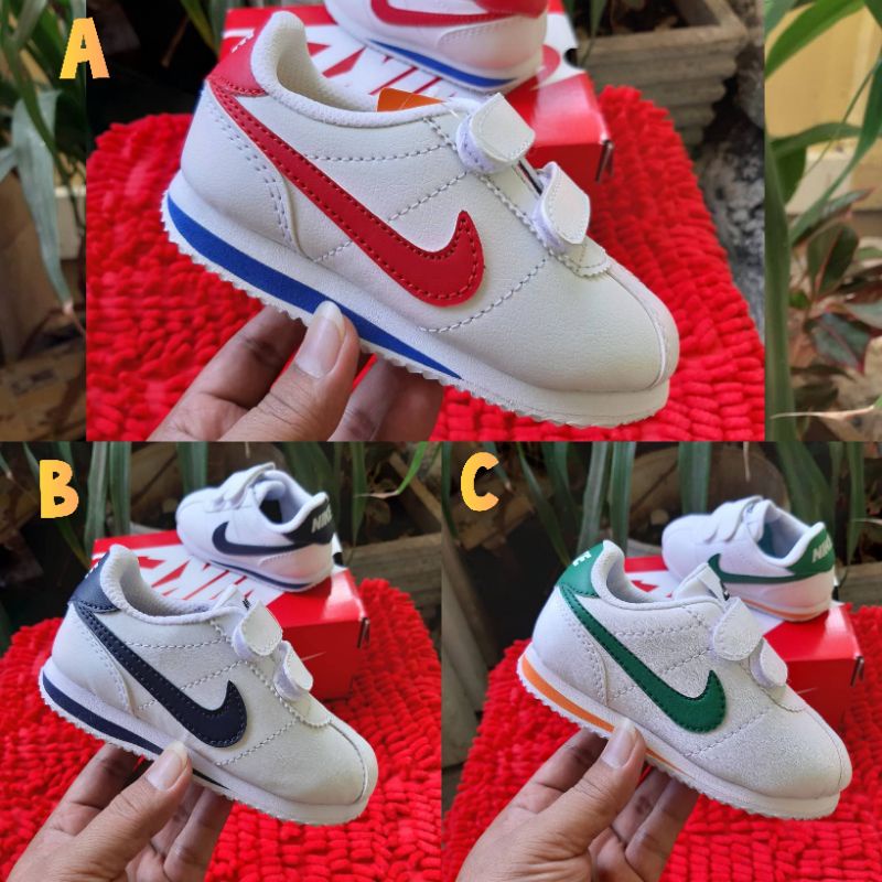 sepatu anak laki laki & perempuan NIKE CORTEZ FOREST GUM GRADE IMPORT / FREE BOX & BONUS KAUS KAKI .