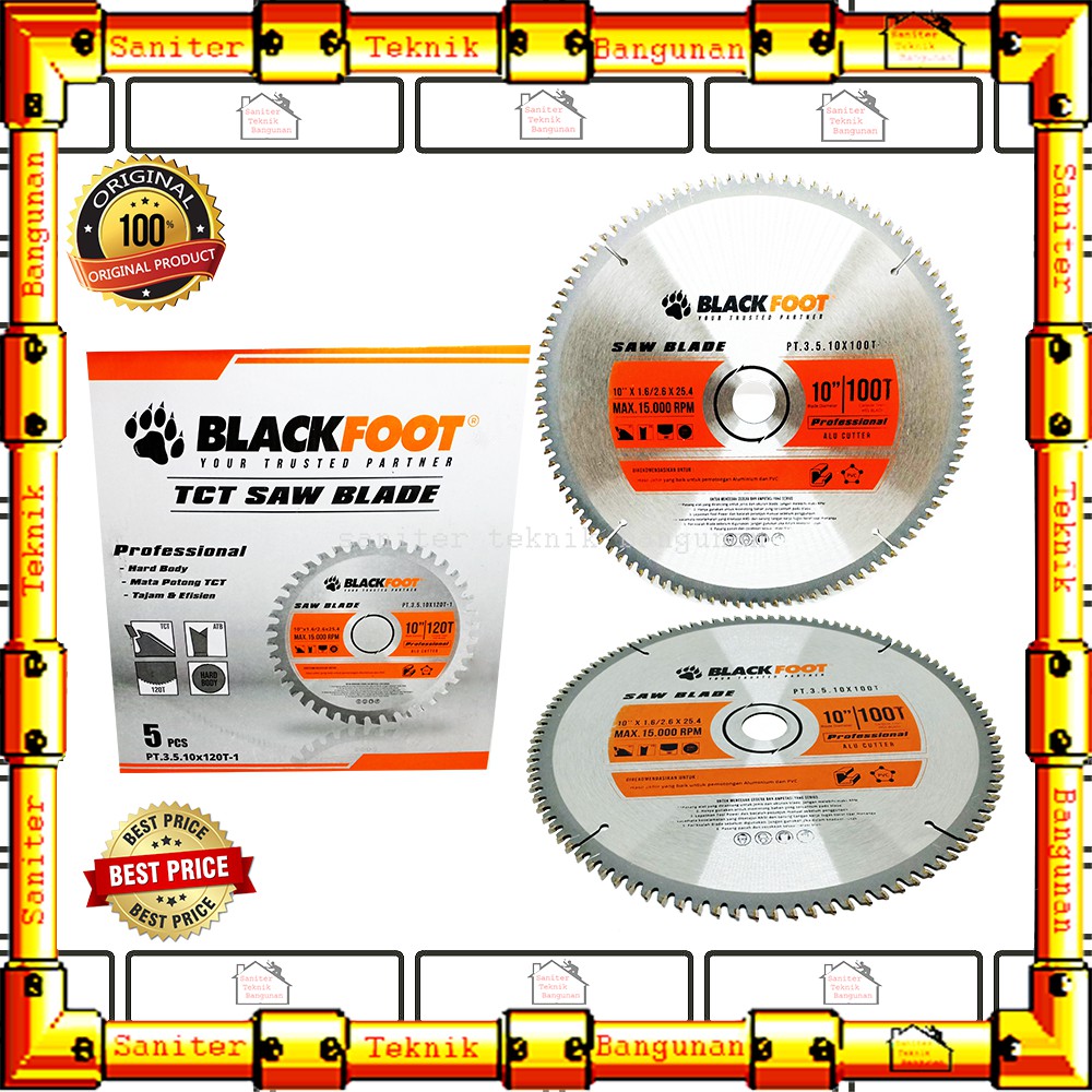 Mata Gerinda Saw Blade Blackfoot 10 Inch - Mata Potong Kayu