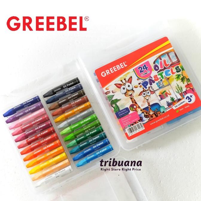 

PERALATAN MENGGAMBAR OIL PASTEL /CRAYON ISI 24 GREEBEL PERALATAN LUKIS