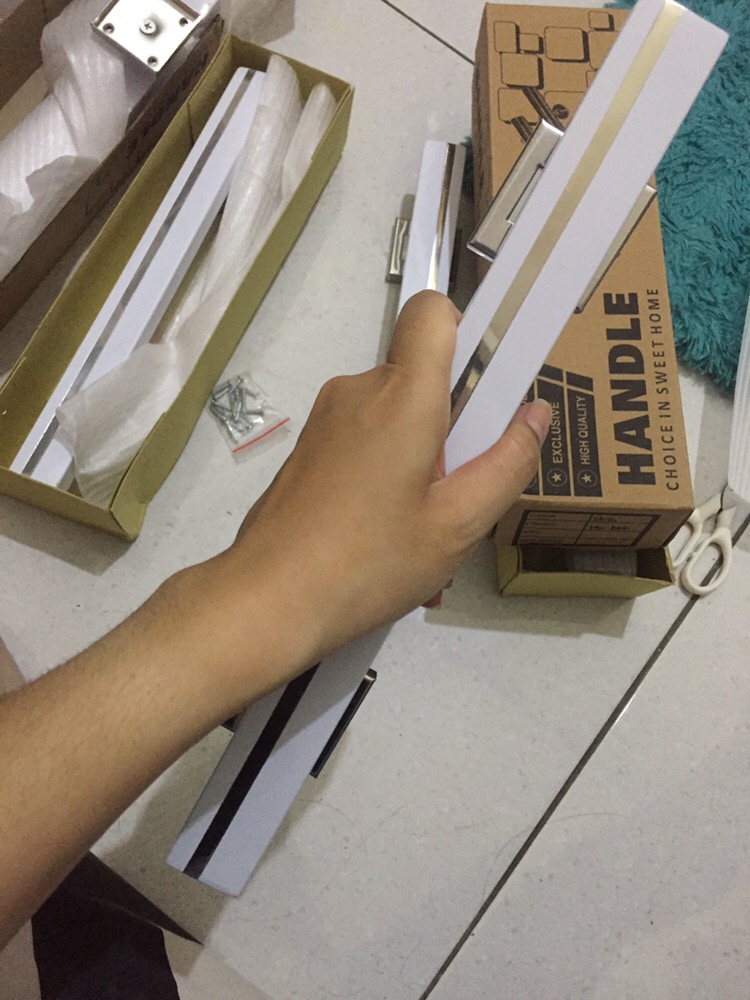 Handle Pintu Rumah Kotak 1 X 4 X 45 Cm Jembatan Lengkung Tarikan Gagang Kunci Lis Stainles Minimalis