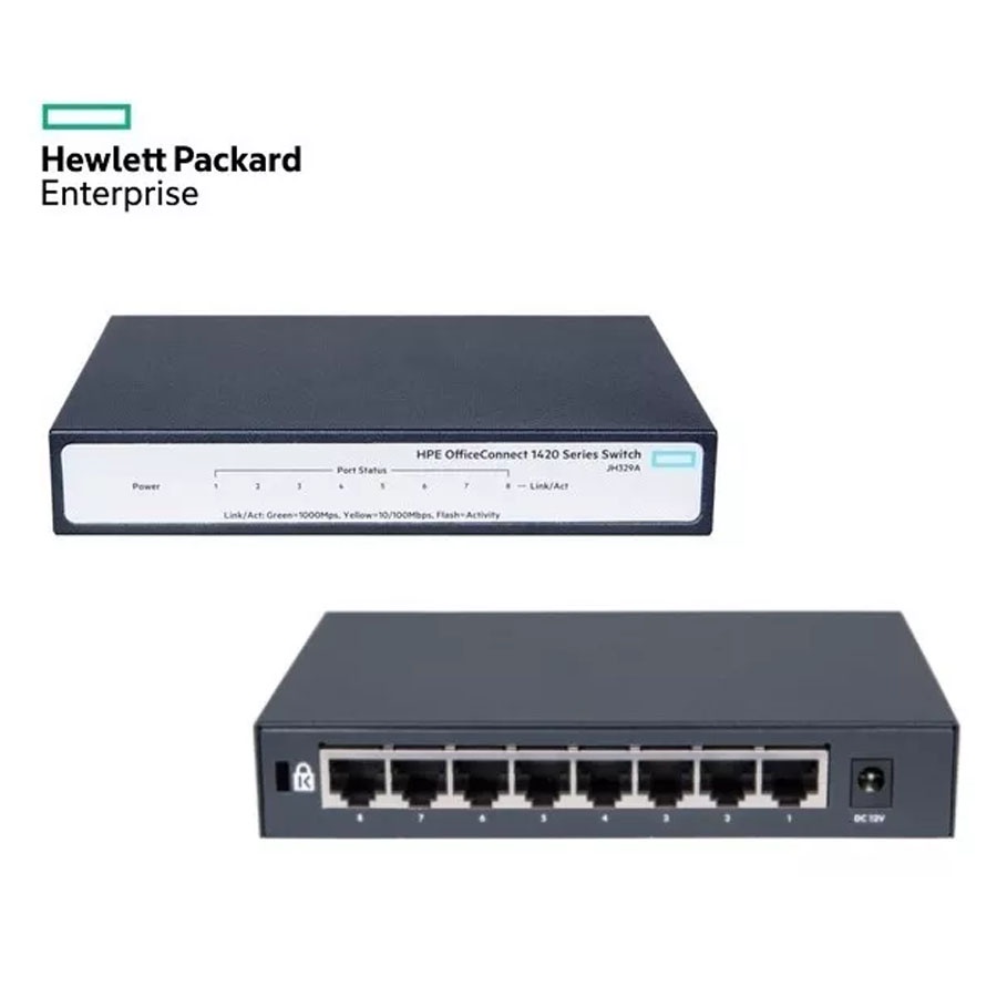 DESKTOP SWITCH HUB HP JH329A 1420 8G 8-PORT GIGABIT SWITCH