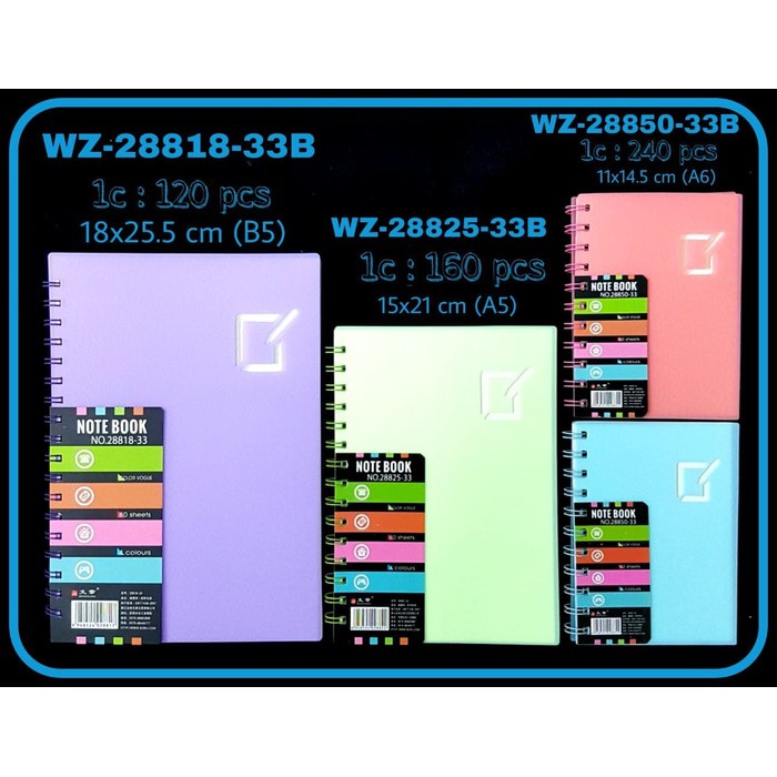 BUKU RING MIKA KECIL WARNA-I INDEX COLOR A6 28850-33B