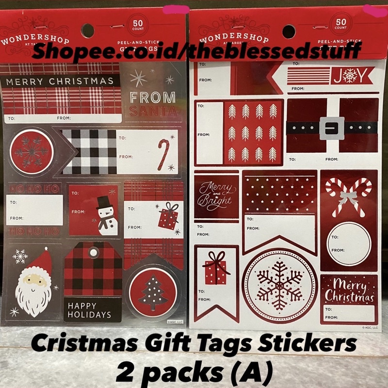 

‼️SALE‼️Christmas Gift Tags Stickers (100 stickers)