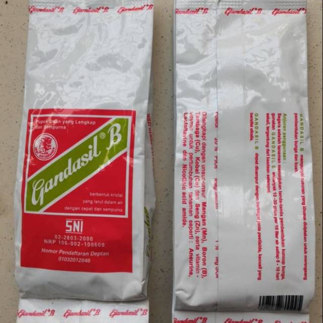 PUPUK GANDASIL B-6-20-30,. 100g