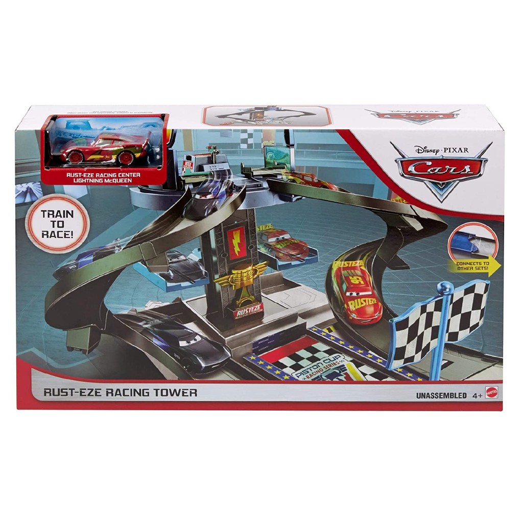 DISNEY Pixar Cars Rust Eze Racing Tower Playset