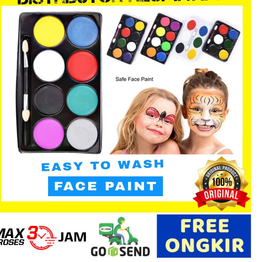 

Pusat Importir READY! MAKEUP HALLOWEN / face painting face paint cat muka anak cat body makeup paint cat minyak