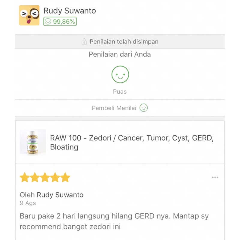 RAW 100 Zedori / Asam Lambung, GERD, Kista, obat herbal kunyit putih-3