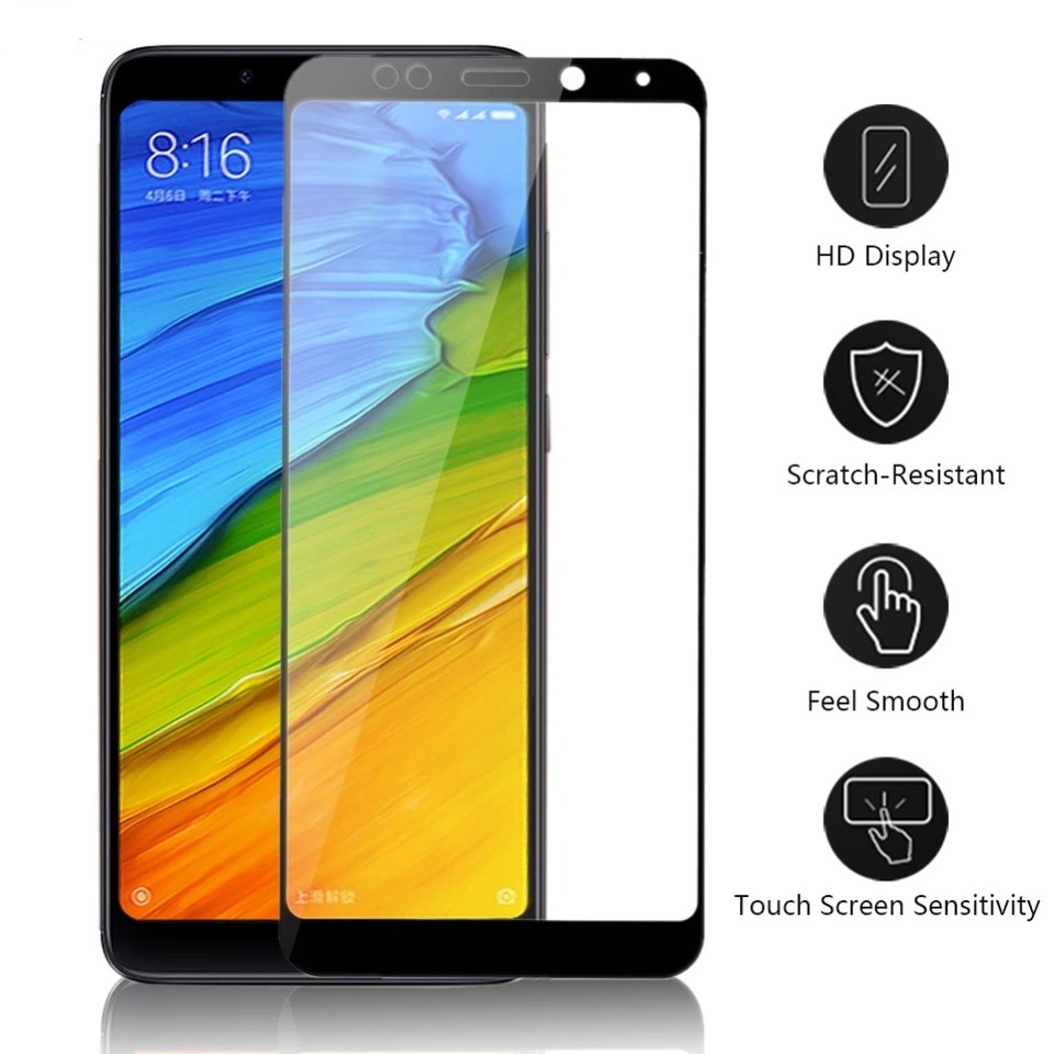 Tempered Glass Full Cover 5D Redmi Note 5 Pro - Tempered Note 5 Pro