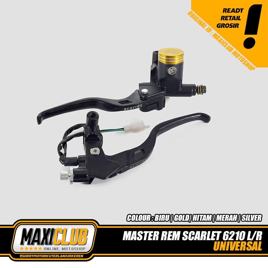 Master Rem Set Kanan Kiri Bentuk Tabung BULAT Universal Scarlet Vixion CB Megapro Bebek Dll Terlaris