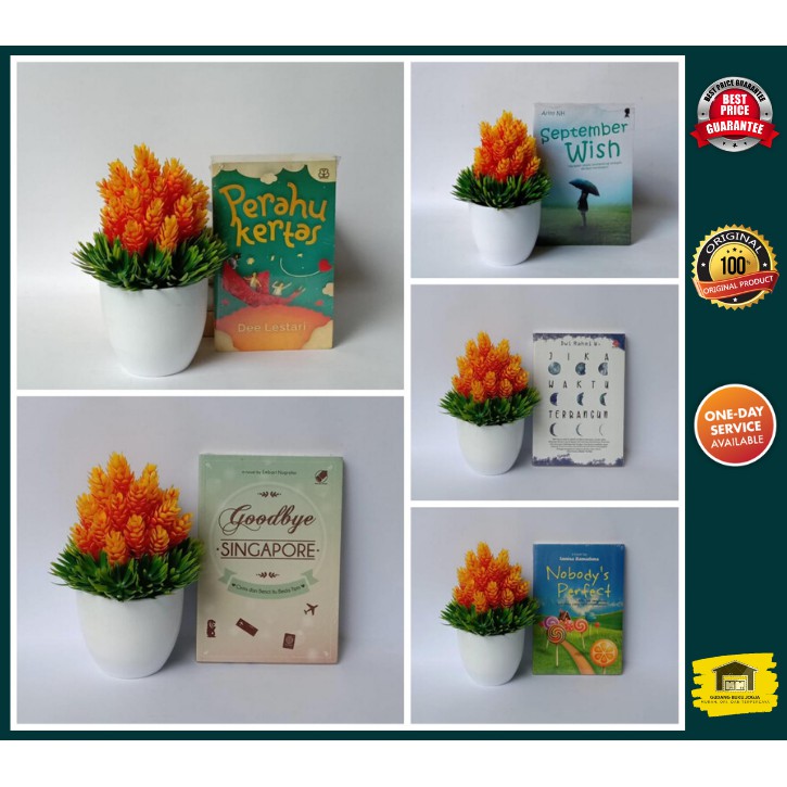 PAKET 5 BUKU Novel Perahu Kertas - Dee Lestari (2)