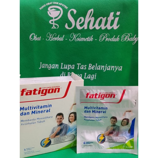 FATIGON PUTIH MULTIVITAMIN & MINERAL STRIP ISI 6 TABLET