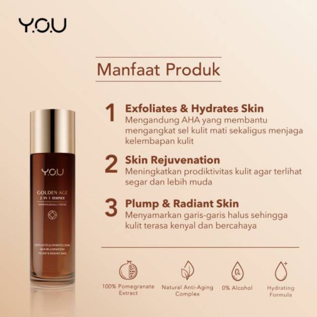 YOU Golden Age 2 in 1 Essence 100ml [1 Step for 8 skin Solutions]